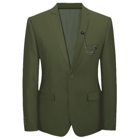 חליפה  SUPER SLIM FIT ירוק אוליב