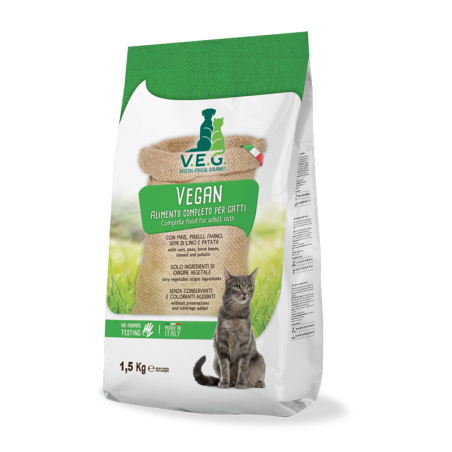 VEG מזון טבעוני לחתולים1.5 קילו