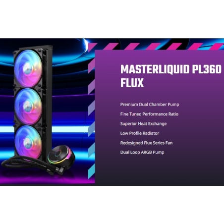 קירור נוזלי Cooler Master Masterliquid PL360 FLUX AMD/Intel