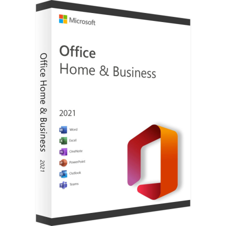 אופיס Retail ללא דיסק התקנה Microsoft Office Home & Business 2021 - רשיון למחשב אחד - שפה אנגלית