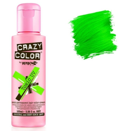 צבעים משגעים לשיער קרייזי קולור מספר 79 ירוק רעל Crazy color