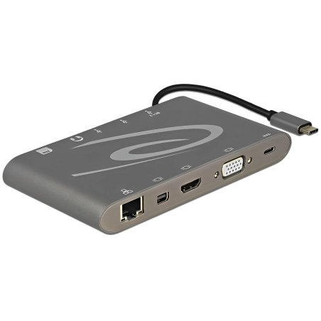 מפצל תחנת עגינה אוניברסלית USB Type-C™ 4K עם אספקת מתח דגם Delock D87297