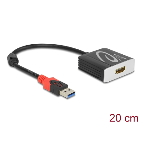 מתאם USB 3.0 זכר לחיבור מסך HDMI