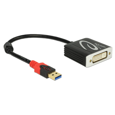 מתאם USB 3.0 זכר ל- יציאת DVI נקבה