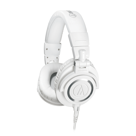 אוזניות ‏חוטיות Audio Technica ATH-M50X White אודיו טכניקה