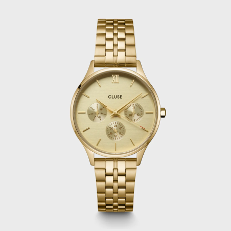Minuit Multifunction Watch Steel, Full Gold colour CW10701