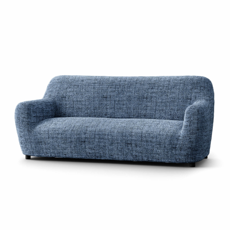 כיסוי לספה לשניים ושלושה מושבים בצבע כחול דגם ויטוריה