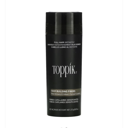 Toppik טופיק- סיבים למילוי שיער דליל - בגוון חום בהיר