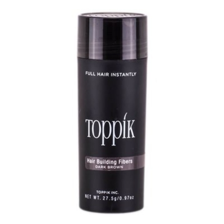 Toppik טופיק- סיבים למילוי שיער דליל - בגוון חום כהה