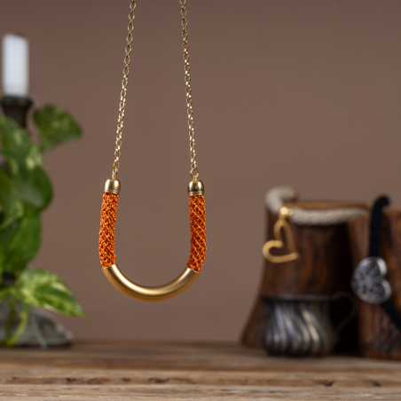 Orange / Gold Necklace | Sima