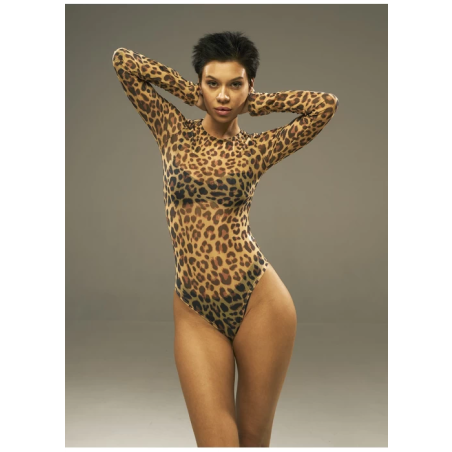 Body - mesh SPIDER leopard