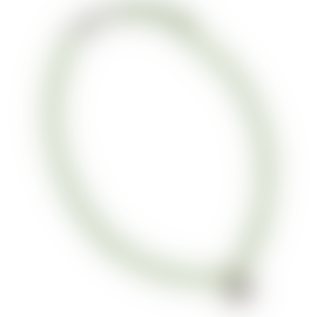 שרשרת קריסטל ירוק בהיר עם תיליון עין