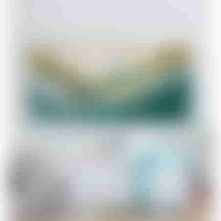 תמונת קנבס מהממת סגנון אבסטרקט גוונים ירוק וזהב דגם - L52019