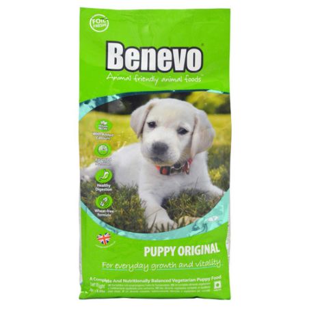 BENEVO מזון טבעוני לגורי כלבים- בנבו - 10 ק
