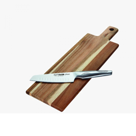 אדוני- סט 2 ח' סכין סנטוקו 15 סמ+לוח חיתוך