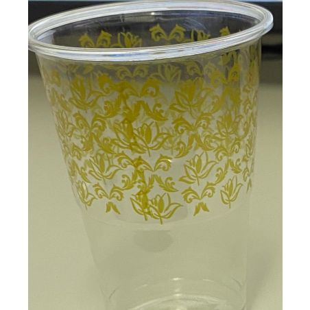כוס מרוקאי מעוטרת זהב-40 יחידות בחבילה