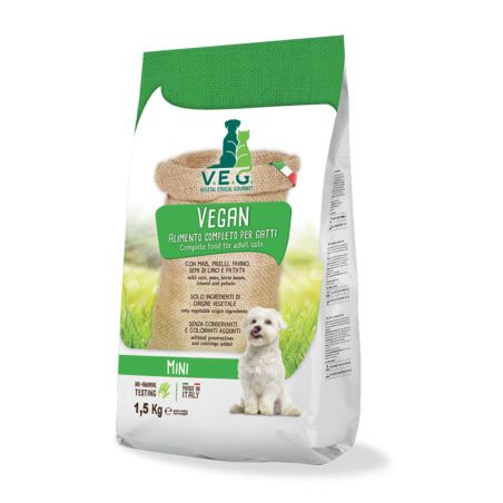 VEG מזון טבעוני לכלבים מיני 1.5 קילו