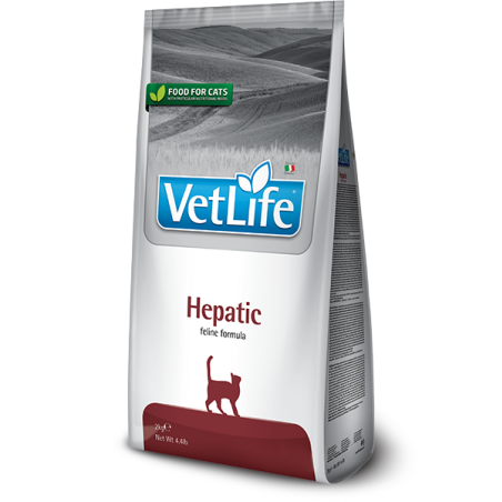 Vet Life Hepatic וט לייף הפטיק מזון רפואי לחתול עם בעיות בכבד 2 ק