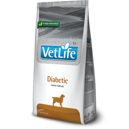 Vet Life Diabetic וט לייף דיאבטיק מזון רפואי לכלבים 12 ק