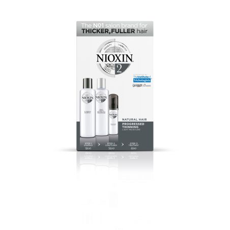NIOXIN קיט טיפול לשיער טבעי ודליל למראה שיער מלא והגנה על קצוות השיער -סדרה 2