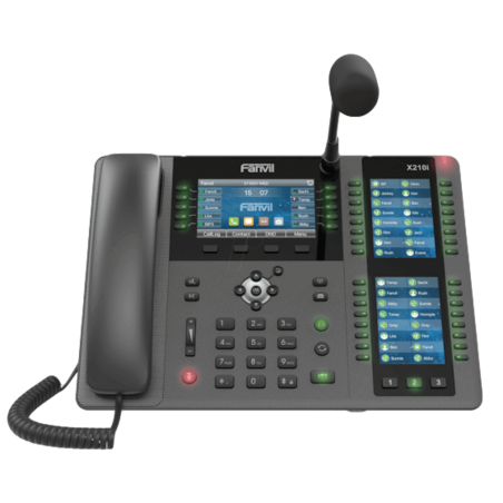 טלפון מנהלים IP מתקדם לעסקים + מיקרופון FANVIL X210I