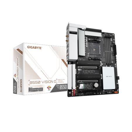 לוח אם למעבדי רייזן Gigabyte B550 VISION D AM4 PCIE 4.0 WIFI6 BT5