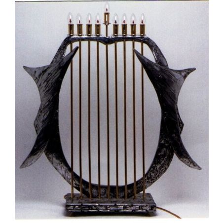  (tall) Harp Menorah