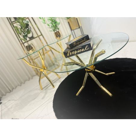 שולחן סלון – זהב, עכביש