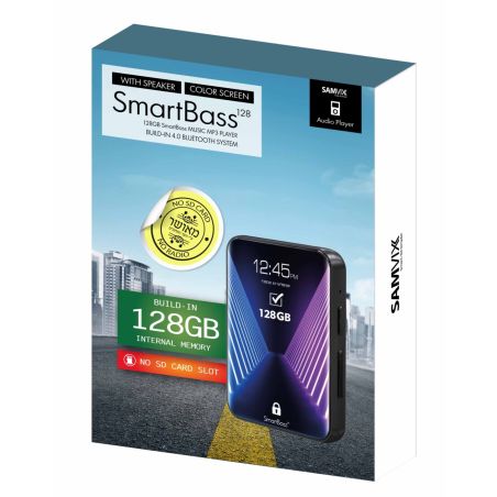 נגן MP3 סמארט באס 128 GB מבית סאמויקס | SAMVIX SMARTBASS 128 GB
