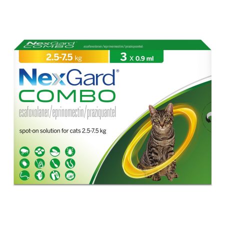 נקסגארד קומבו לחתולים 2.5-7.5 קילו