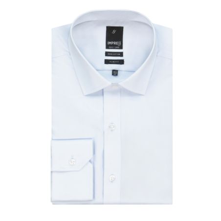 חולצה לבנה אימפרס C10 שרוול ארוך גזרה רגילה