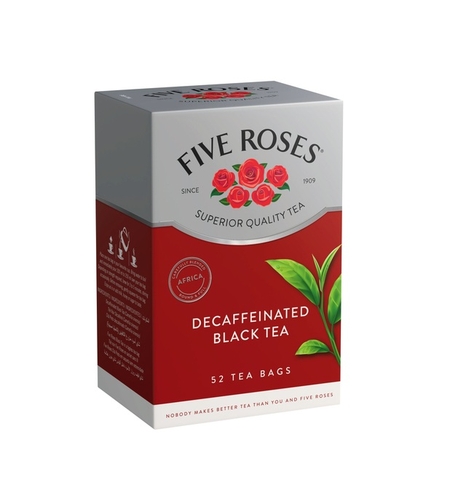 Five Roses Ceylon Tagless Decaffeinated Teabags 52's - 125g