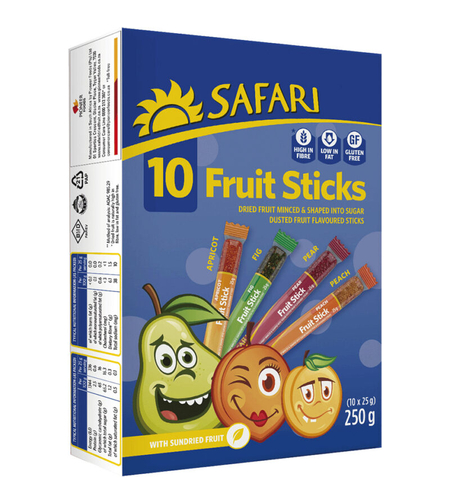 סאפרי פאנקי מקלות פירות טחון 250 גר