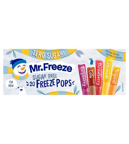 Mr Freeze 20 x 45 ml Sugar Free Freeze Pops