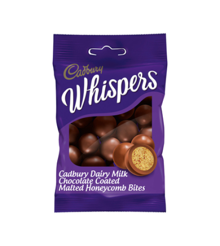 Cadbury (South Africa) Whispers Malted Honeycomb Bites 65 gr - Clearance