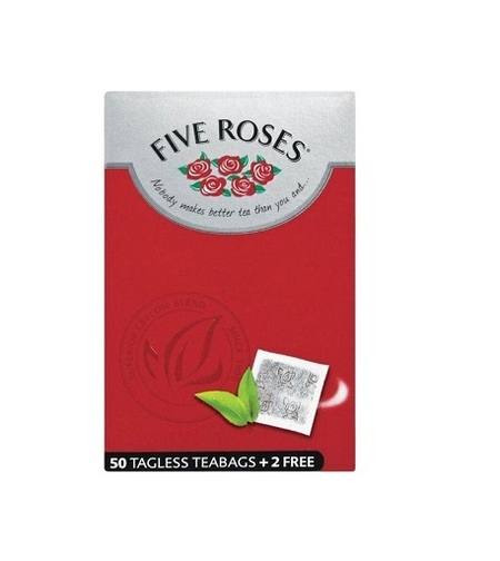 Five Roses Ceylon Tagless Teabags 50`s