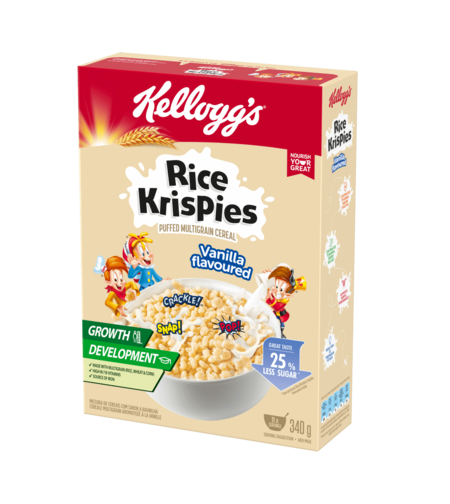 קאלוגז דגני בוקר פצפוצים בטעם וניל 340 גר