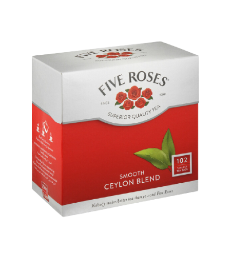 Five Roses Ceylon Tagless Teabags 102`s