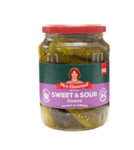 Mrs Elswood Sweet & Sour Gherkins 670 gr
