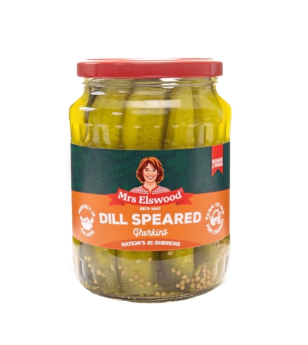 Mrs Elswood Dill Speared Gherkins 670 gr