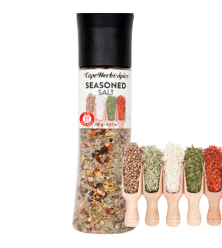 Cape Herb & Spice Seasoned Salt with Grinder 240 gr