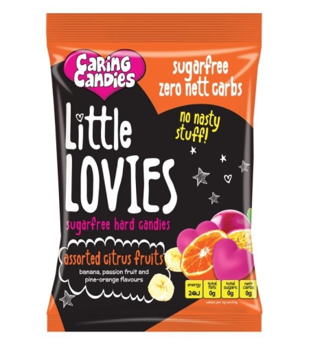 Clearance - Caring Candies Little Lovies Citrus 100g or 1 kg