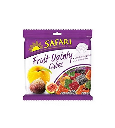 Safari Fruit Dainty Cubes 250gr