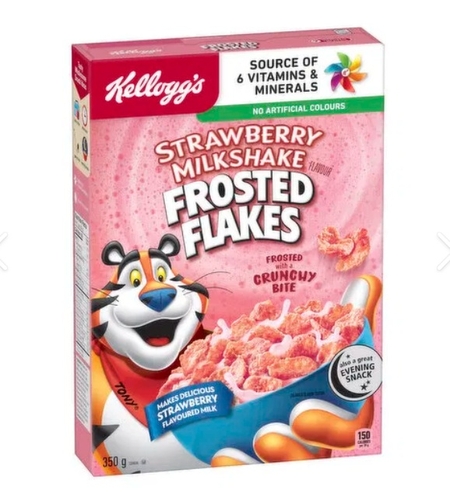 Kellogg`s Strawberry Milkshake Frosted Flakes 350g