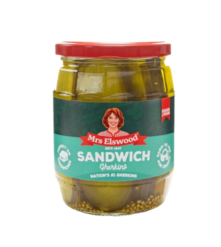 Mrs Elswood Sandwich Gherkins 540 gr