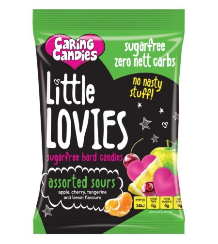 Caring Candies Little Lovies Sours 100g or 1kg