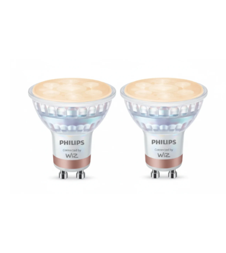 מארז 2 נורות דקרויקה חכמות Philips Smart LED Spot GU10 4.7W
