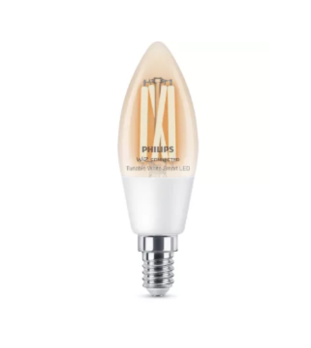 נורת נר חכמה שקופה Philips Smart LED Filament 4.9W