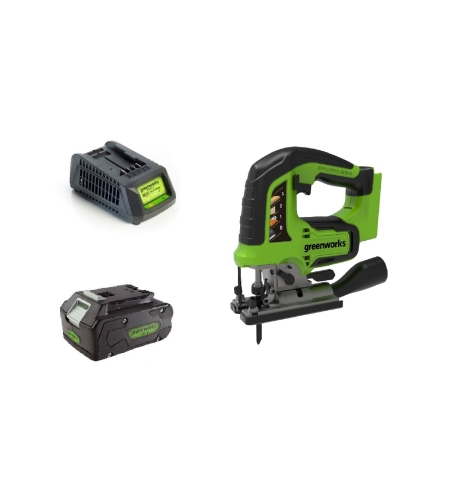 מארז מסור אנכי ג’יקסון נטען greenworks 24V Brushless