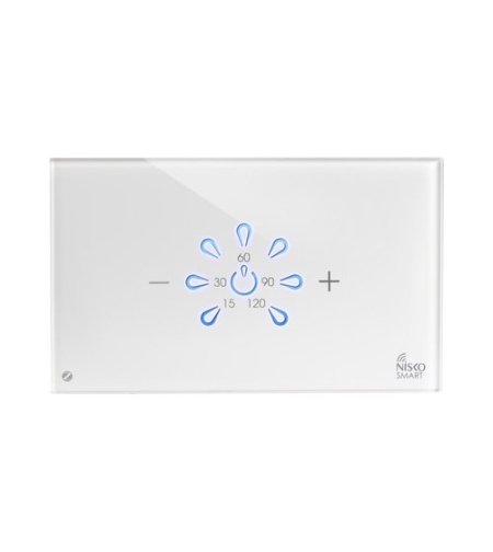 מתג טאץ' טיימר דוד חכם זכוכית לבנה 3 מודול ZIGBEE
